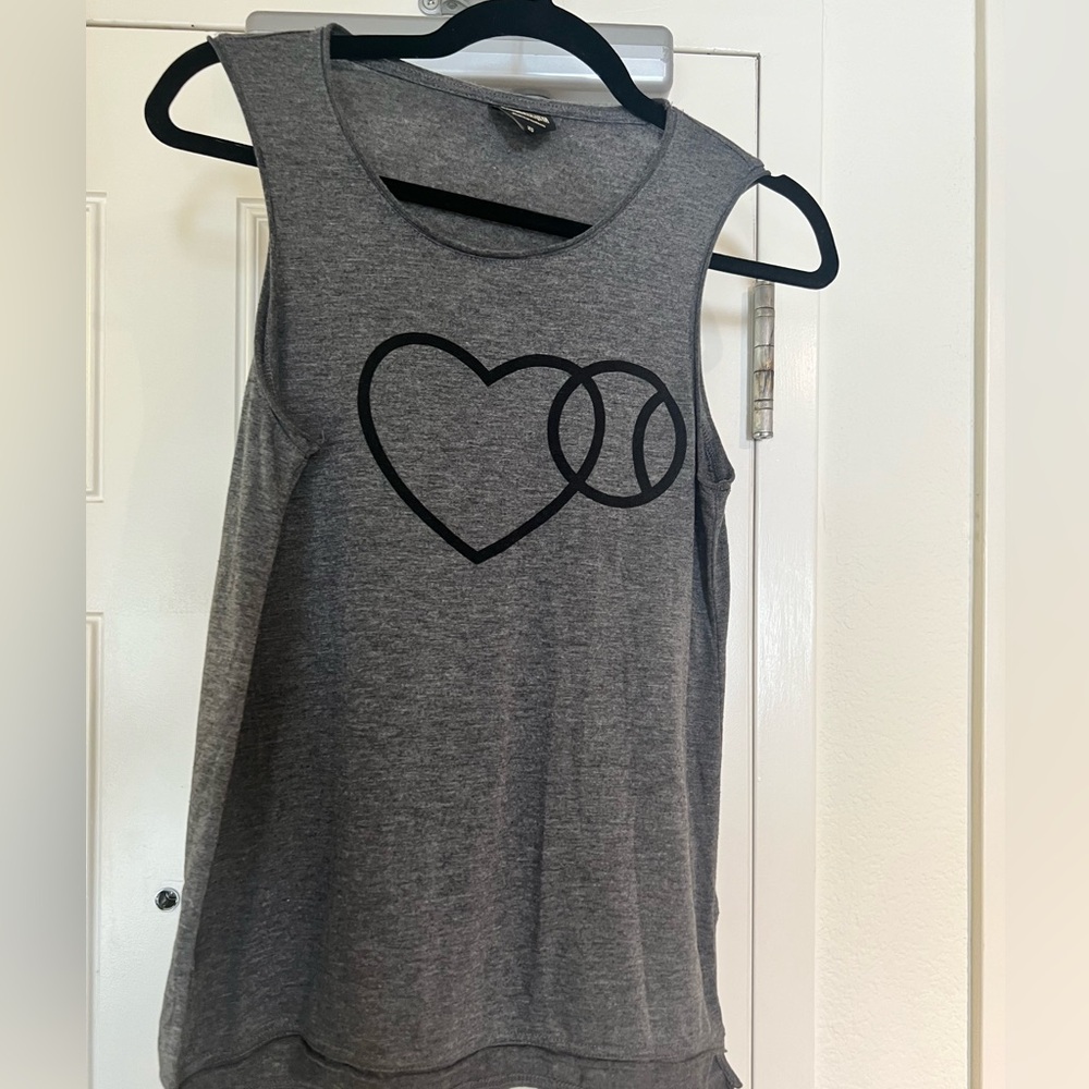 XS Gray Baseballism tank
